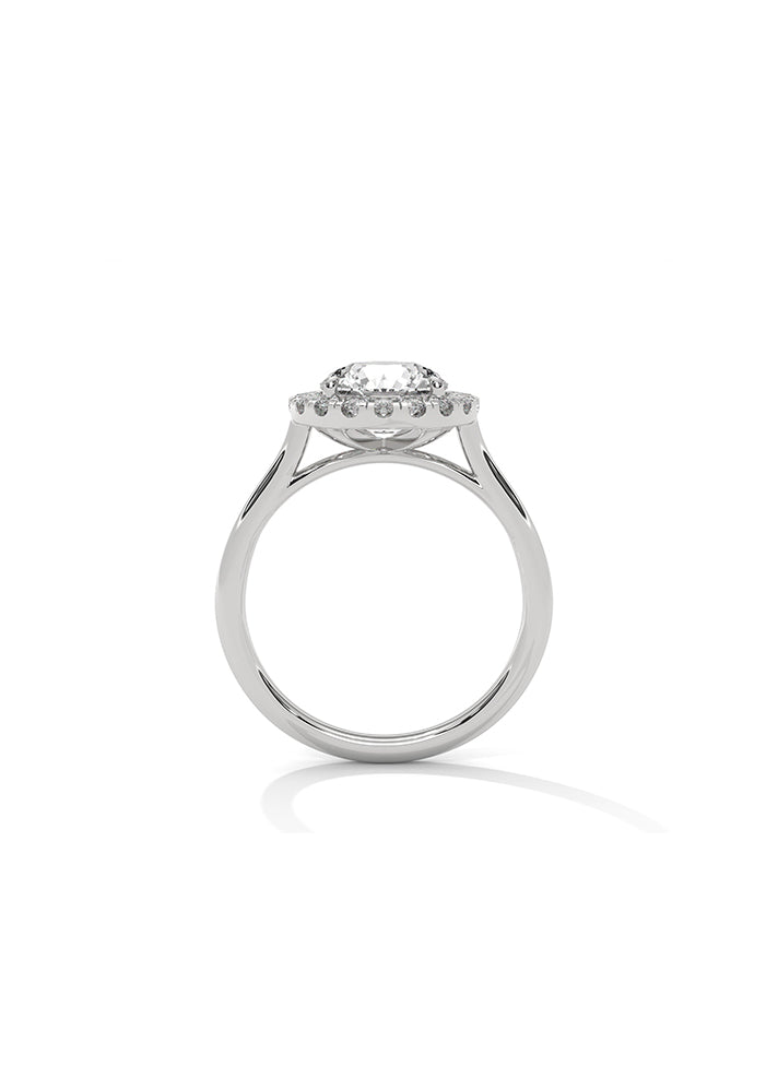 Solitaire Ring With 18 Diamonds-Cat0135