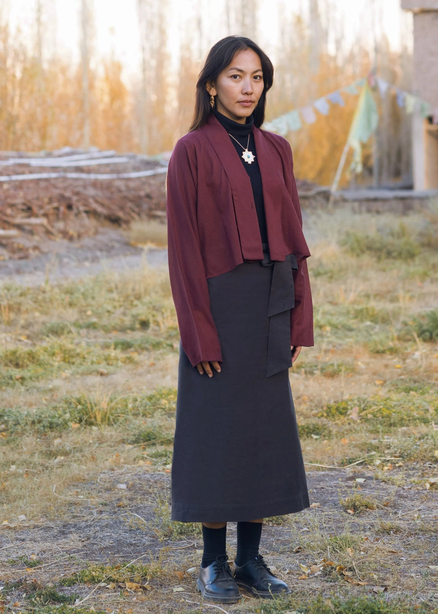 Red Cotton Hunju Jacket