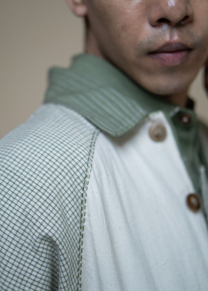Meadows Unisex Colour Blocked Shirt Jacket