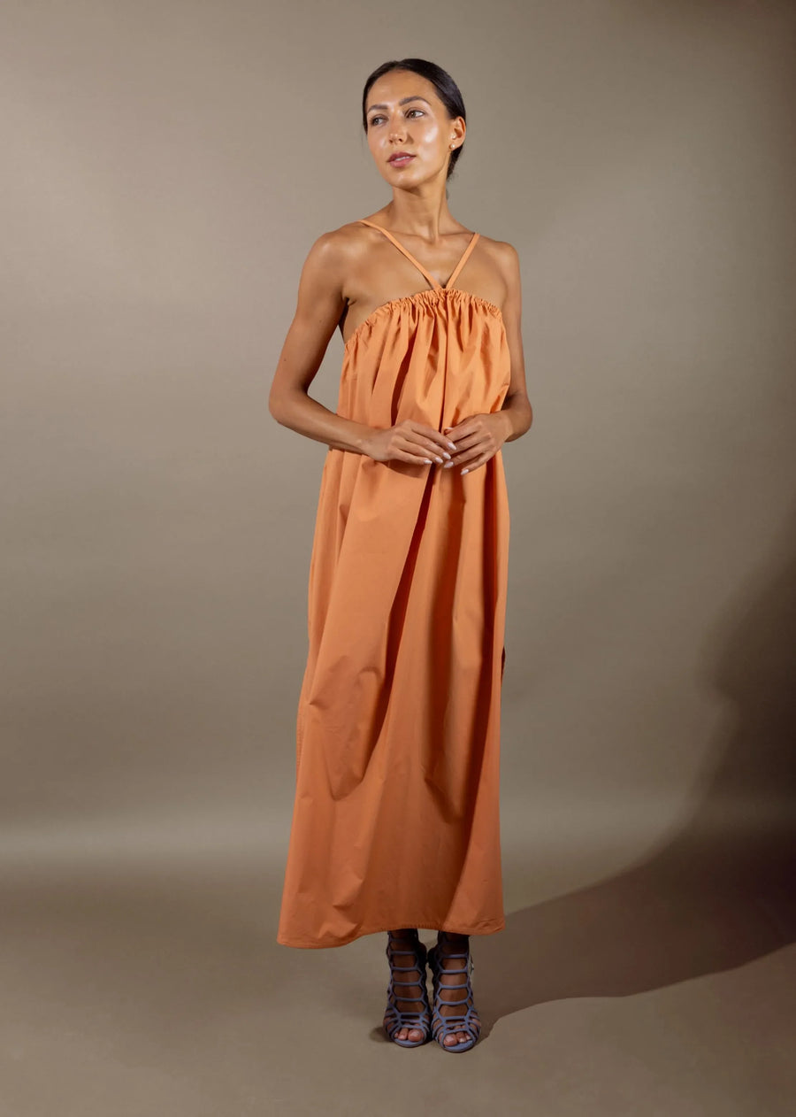 Corolina Dress In Organic Cotton Poplin