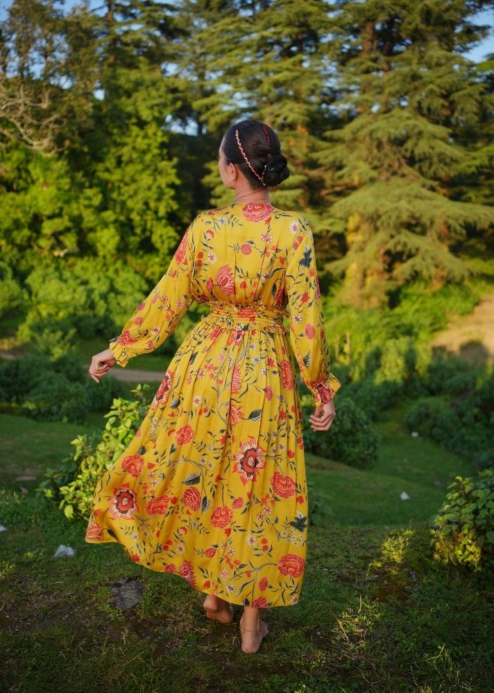 Mustard & Russet Kali Dress