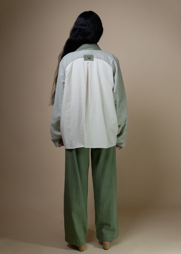 Meadows Unisex Colour Blocked Shirt Jacket