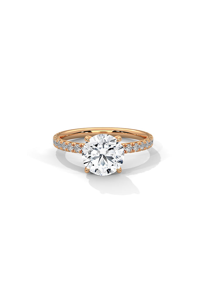 Solitaire Ring With 34 Diamonds-Cat0139