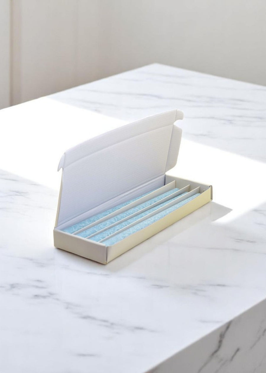 Blue Taper Candle
