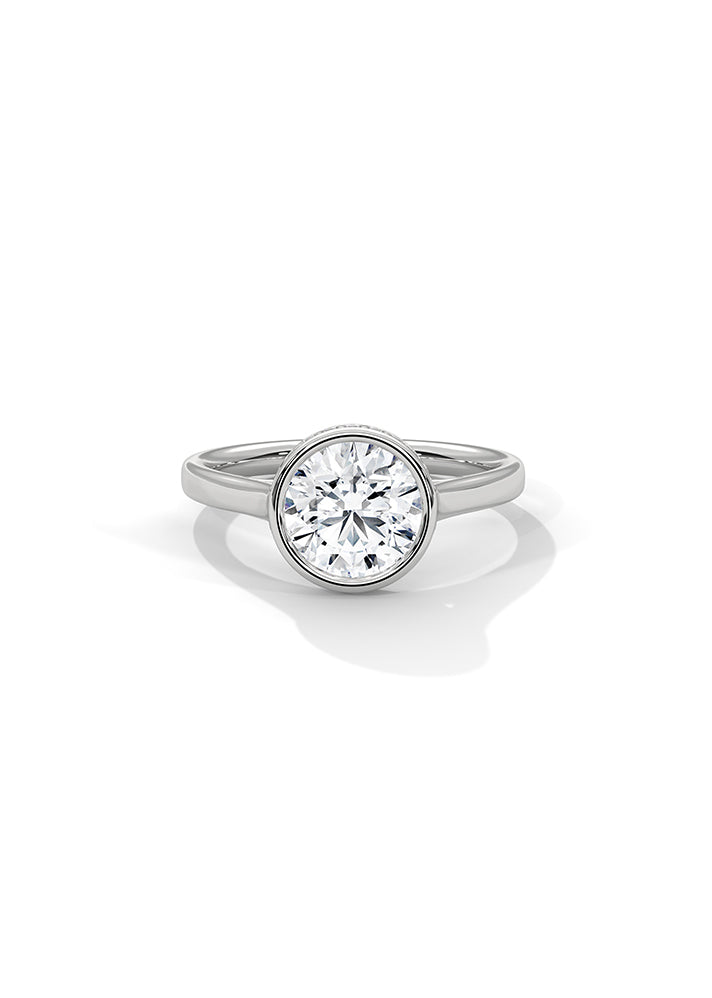 Solitaire Ring With 18 Diamonds-Cat0127