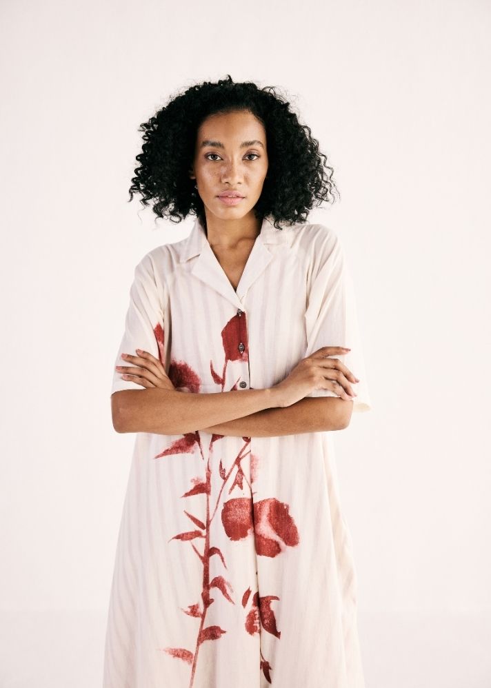 Wild Rose Shirt Dress