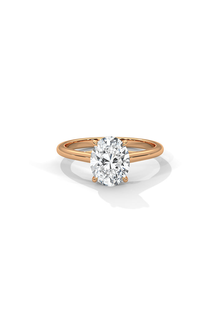 Oval Cut Solitaire Ring-Cat0161