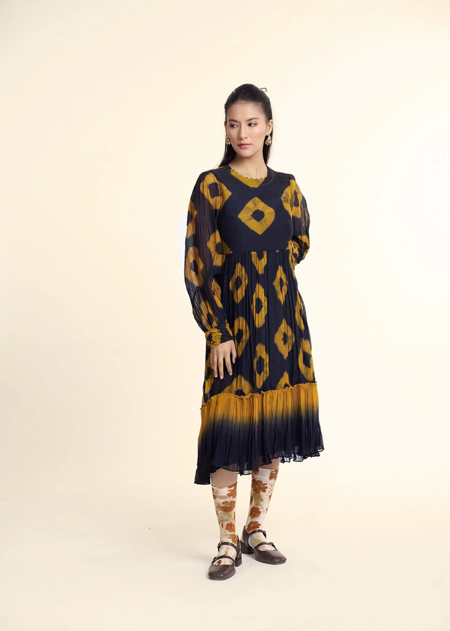Black Mustard Bandani Mia Dress