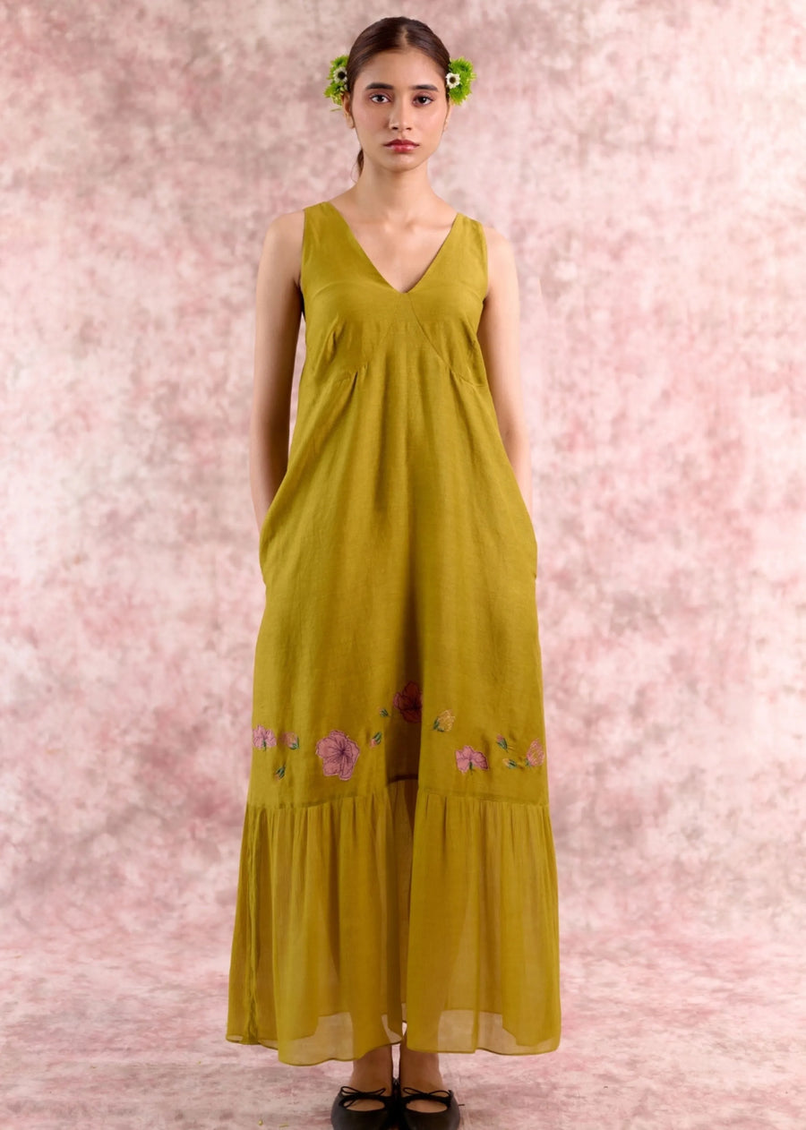 Iris Embroidered Dress