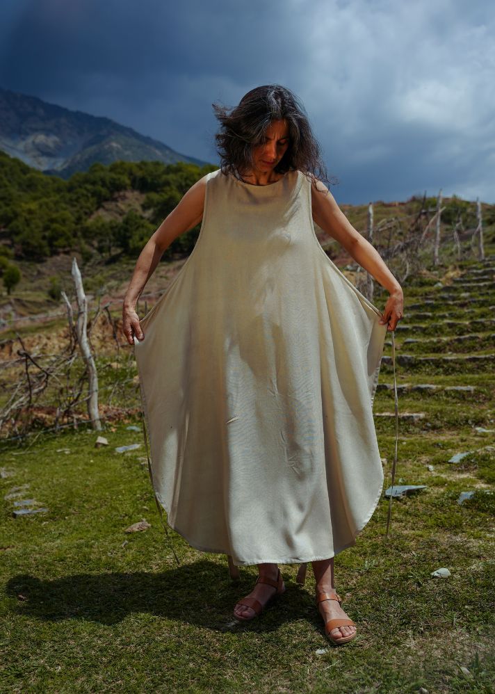 L.17 Breezy Lotus Silk Wrap Dress