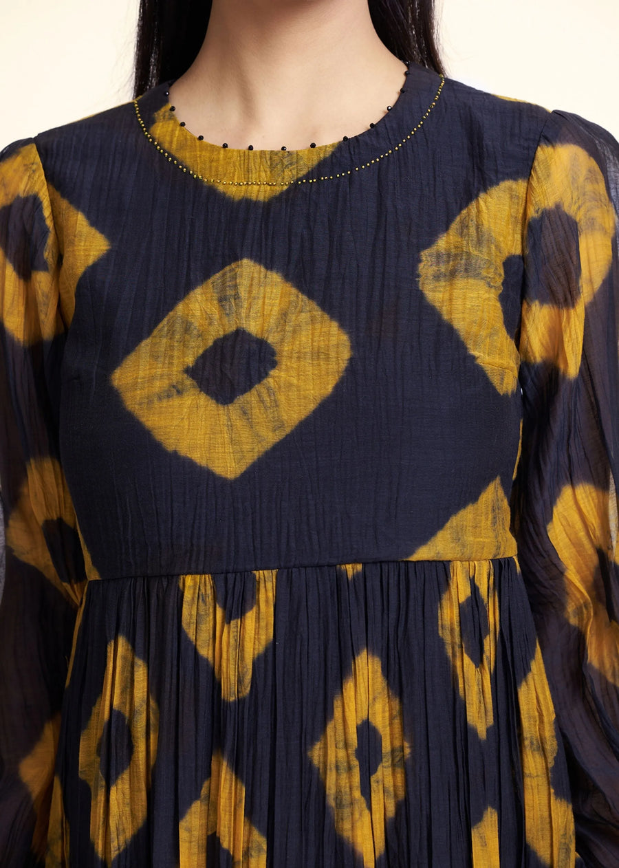 Black Mustard Bandani Mia Dress