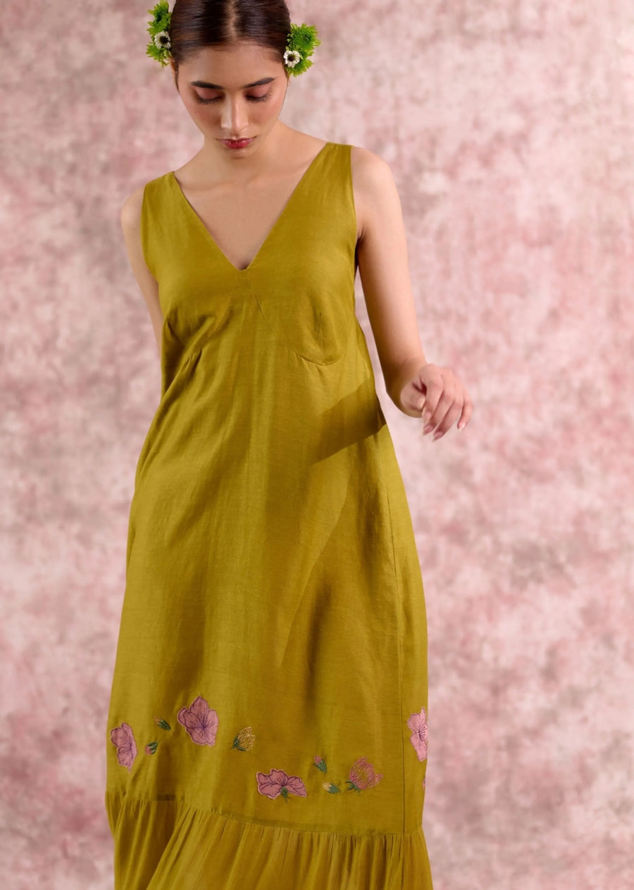 Iris Embroidered Dress