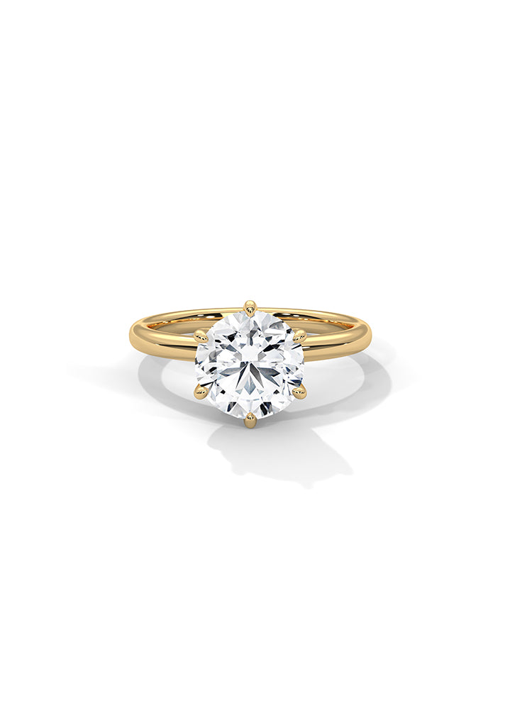 Product image of Yellow Gold, White Gold, Rose Gold 18K gold ring  with Ethically Lab Grown Diamonds Solitaire Ring-Cat0142, curated by Only Ethikal