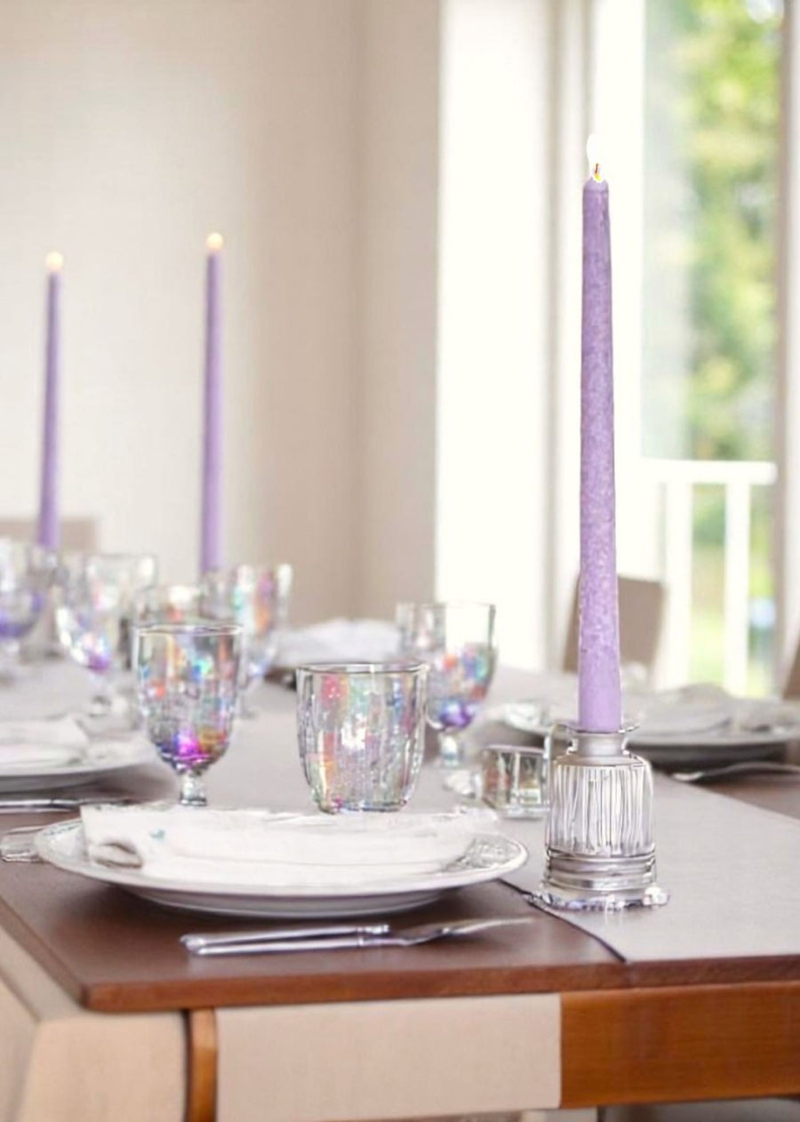 Lavender Taper Candle