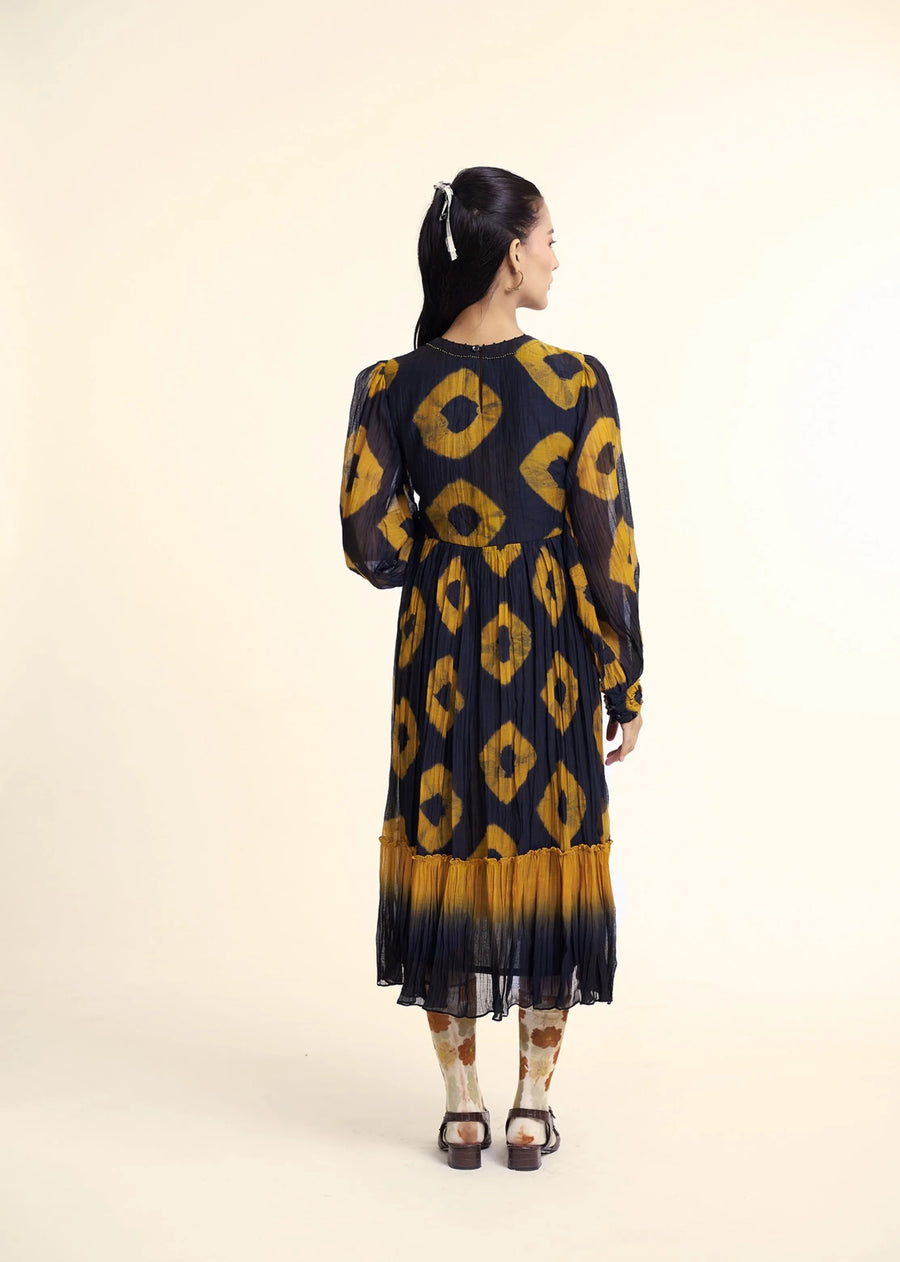 Black Mustard Bandani Mia Dress
