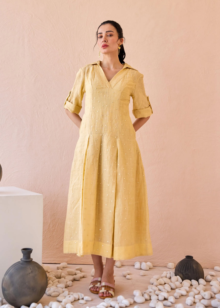 Buttermilk Drift Dress