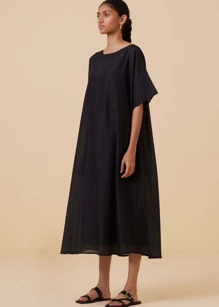 Didda Black Cape Dress