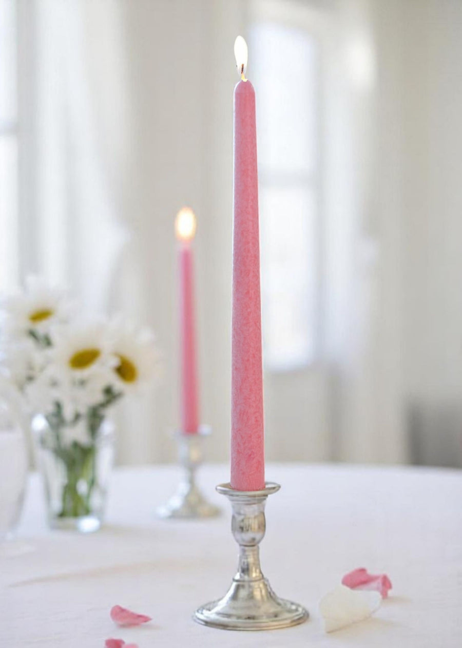 Pink Taper Candle