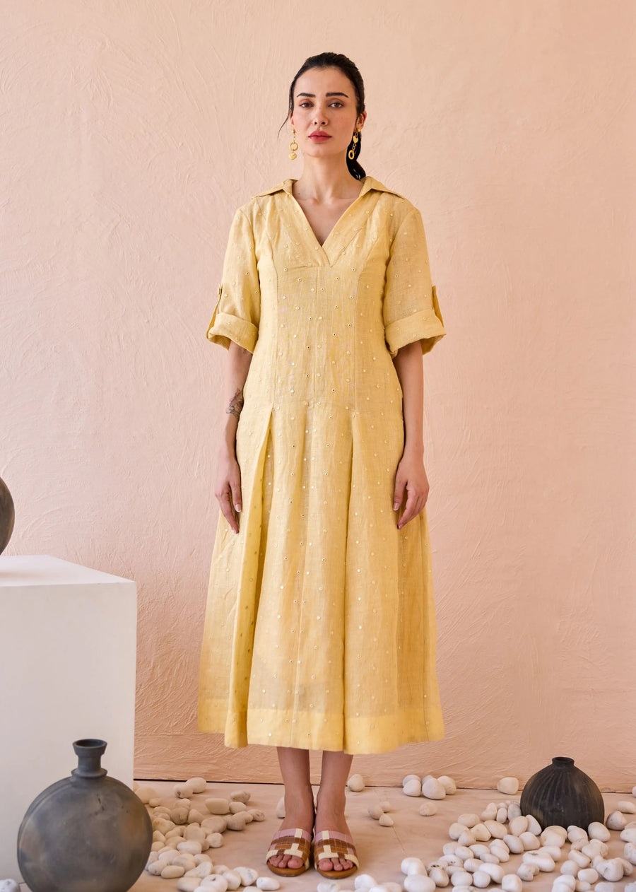 Buttermilk Drift Dress