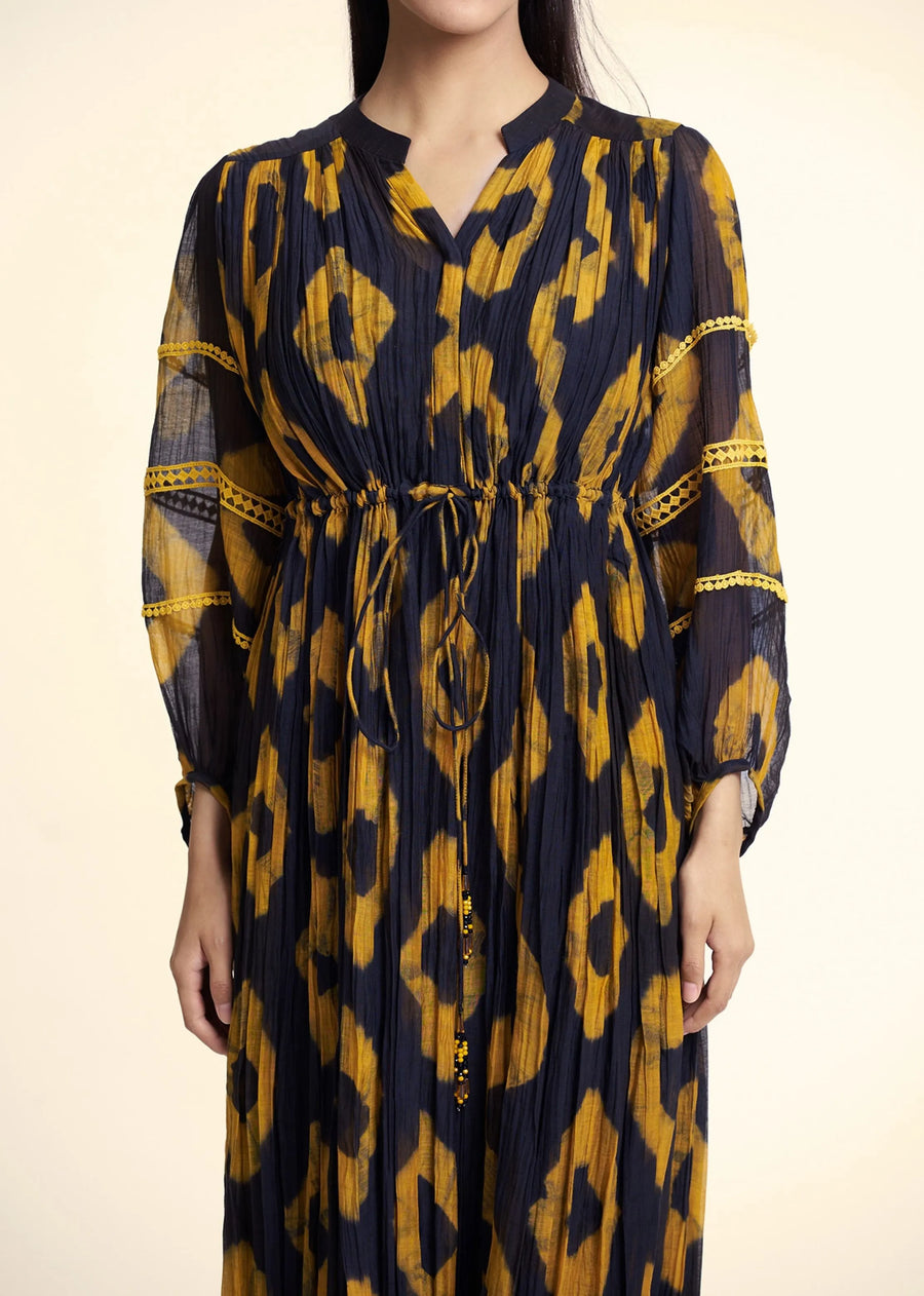 Black Mustard Bandani Rue Dress