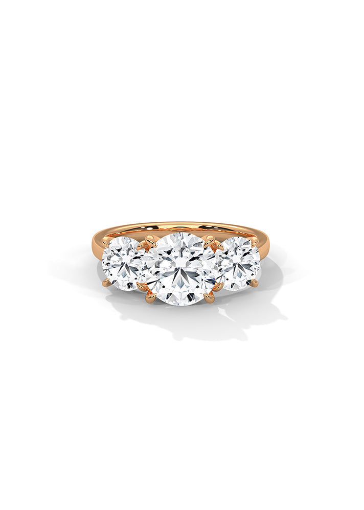 3 Brilliant Round Solitaire Ring-Cat0145