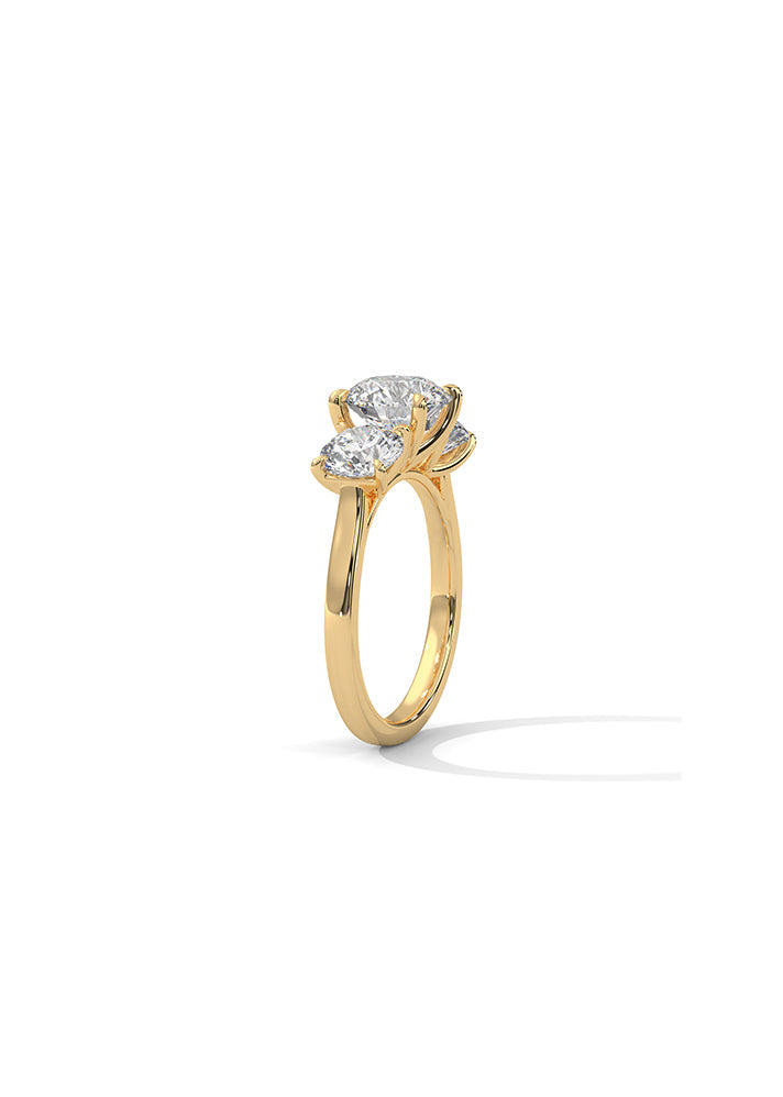 3 Brilliant Round Solitaire Ring-Cat0145