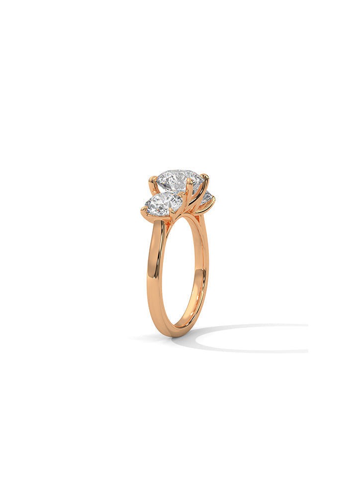 3 Brilliant Round Solitaire Ring-Cat0145