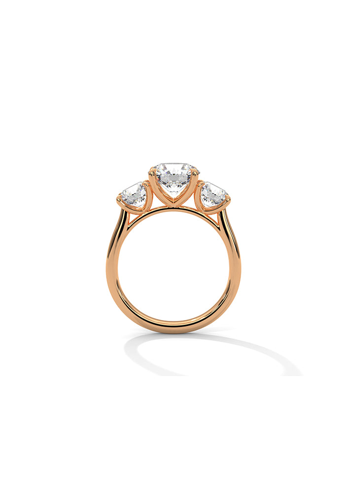 3 Brilliant Round Solitaire Ring-Cat0145