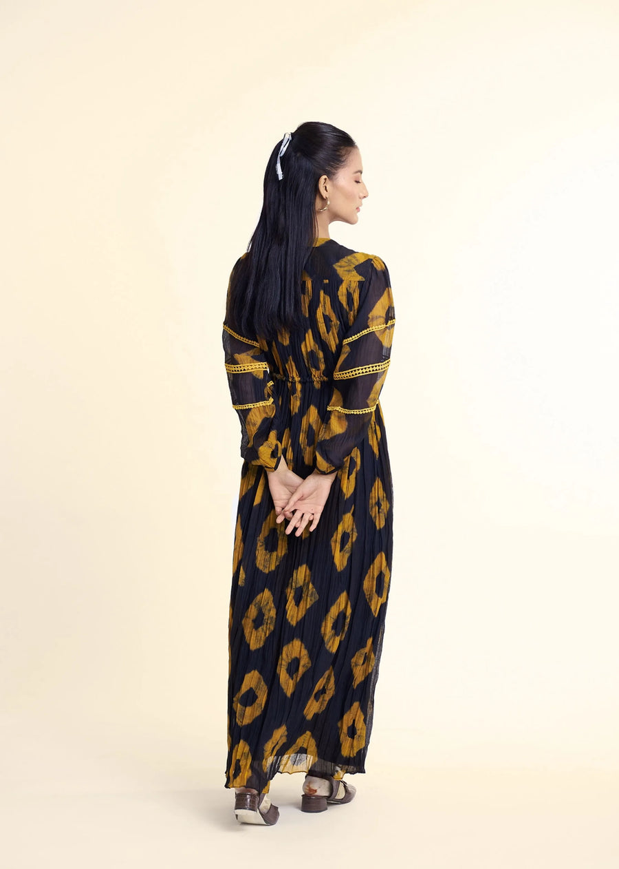 Black Mustard Bandani Rue Dress