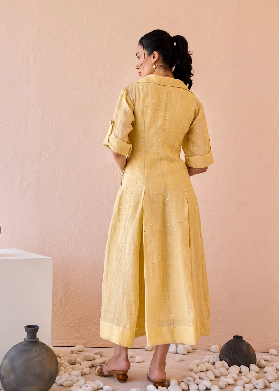 Buttermilk Drift Dress