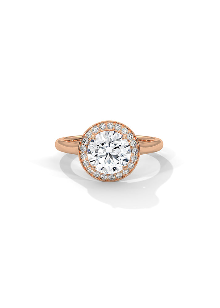 Product image of Yellow Gold, White Gold, Rose Gold 18K gold ring  with Ethically Lab Grown Diamonds Solitaire Ring With 21 Diamonds-Cat0146, curated by Only Ethikal