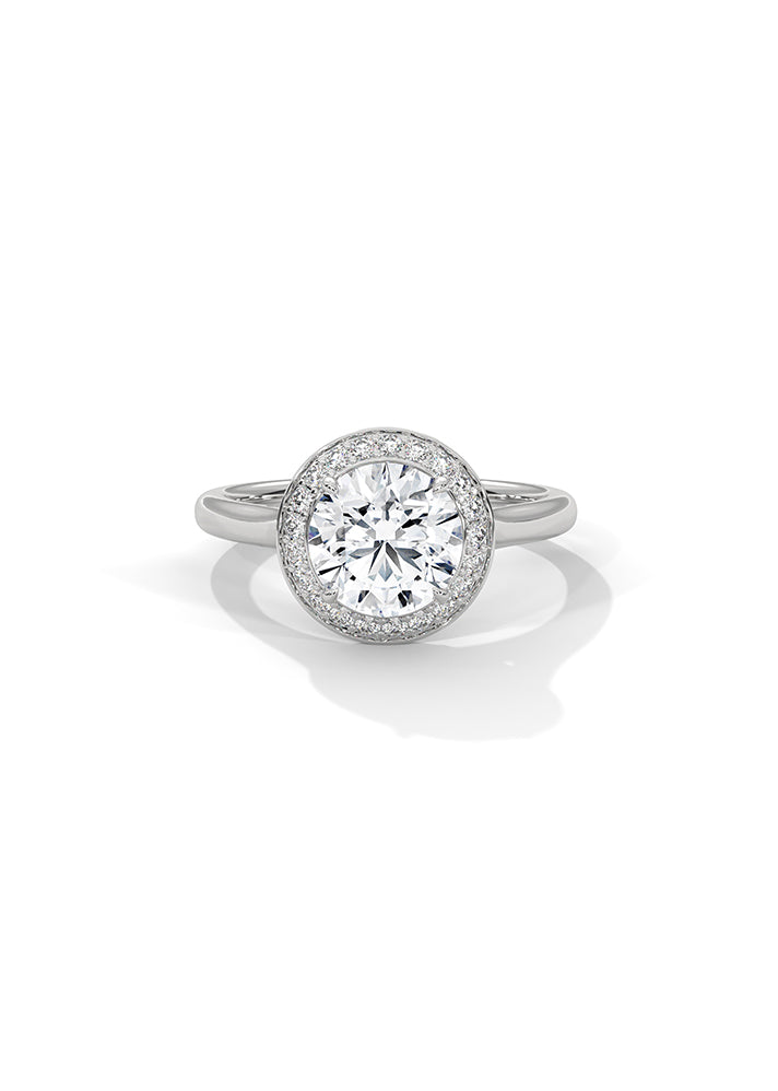 Solitaire Ring With 21 Diamonds-Cat0146