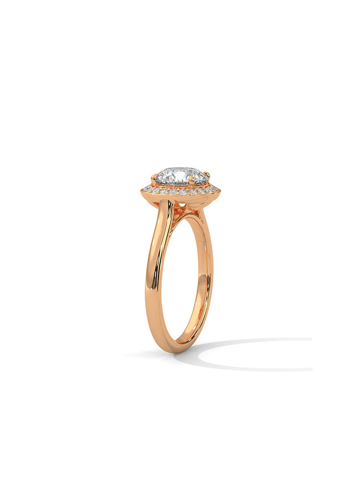 Solitaire Ring With 21 Diamonds-Cat0146