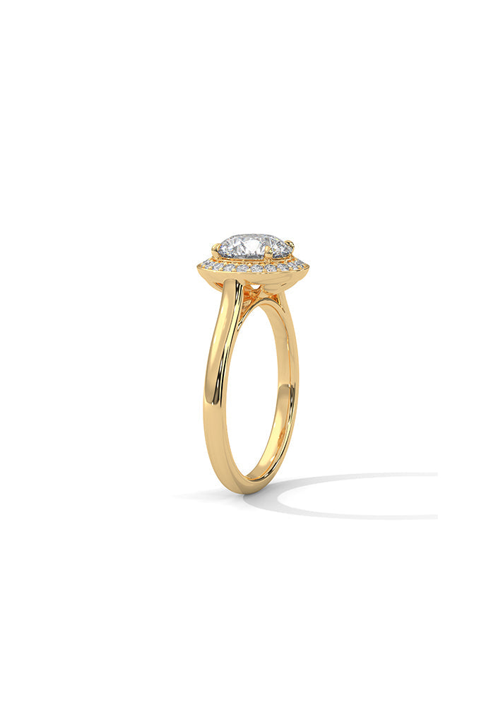 Solitaire Ring With 21 Diamonds-Cat0146