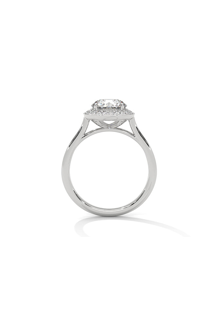 Solitaire Ring With 21 Diamonds-Cat0146