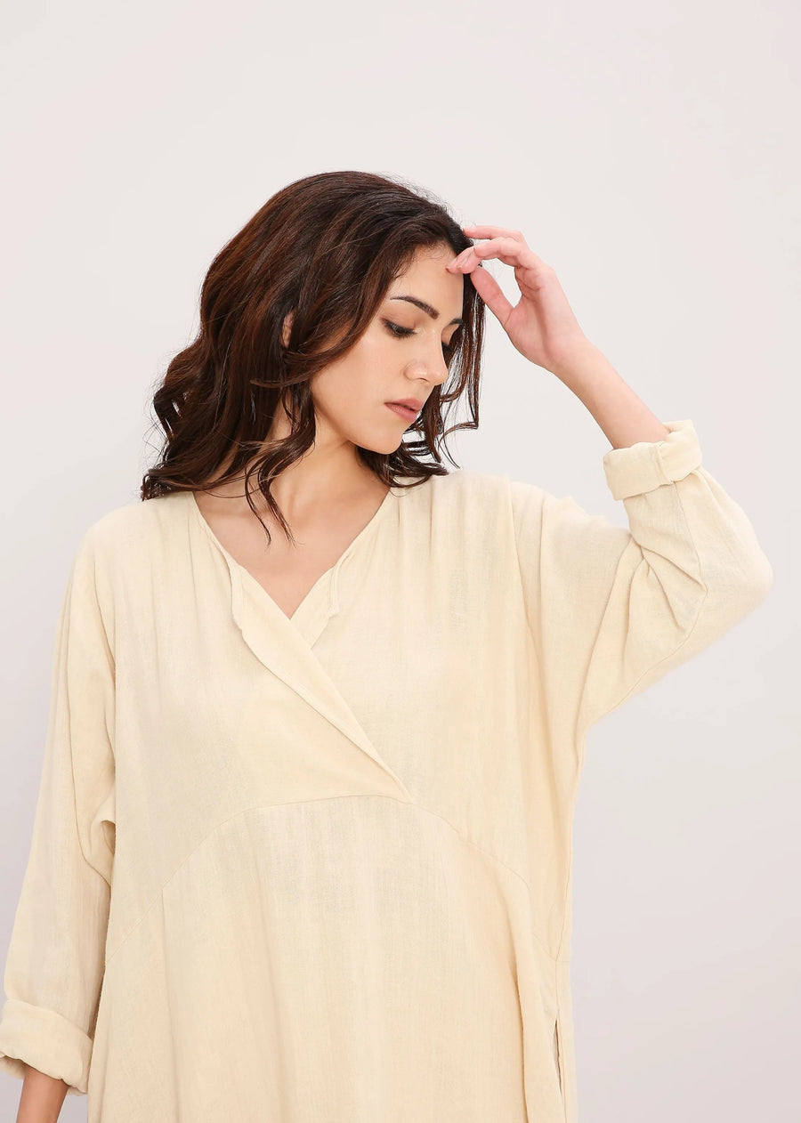 Coco Cream Kaftan Tunic