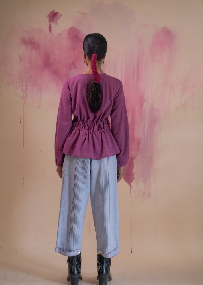 Phosphene Ruched Blouse