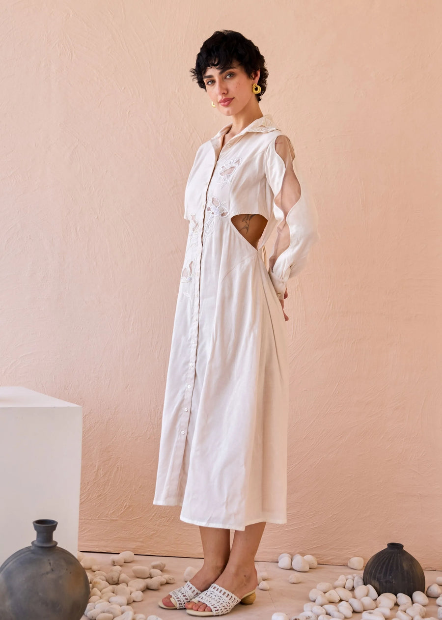 Floret Flicker Shirt Dress