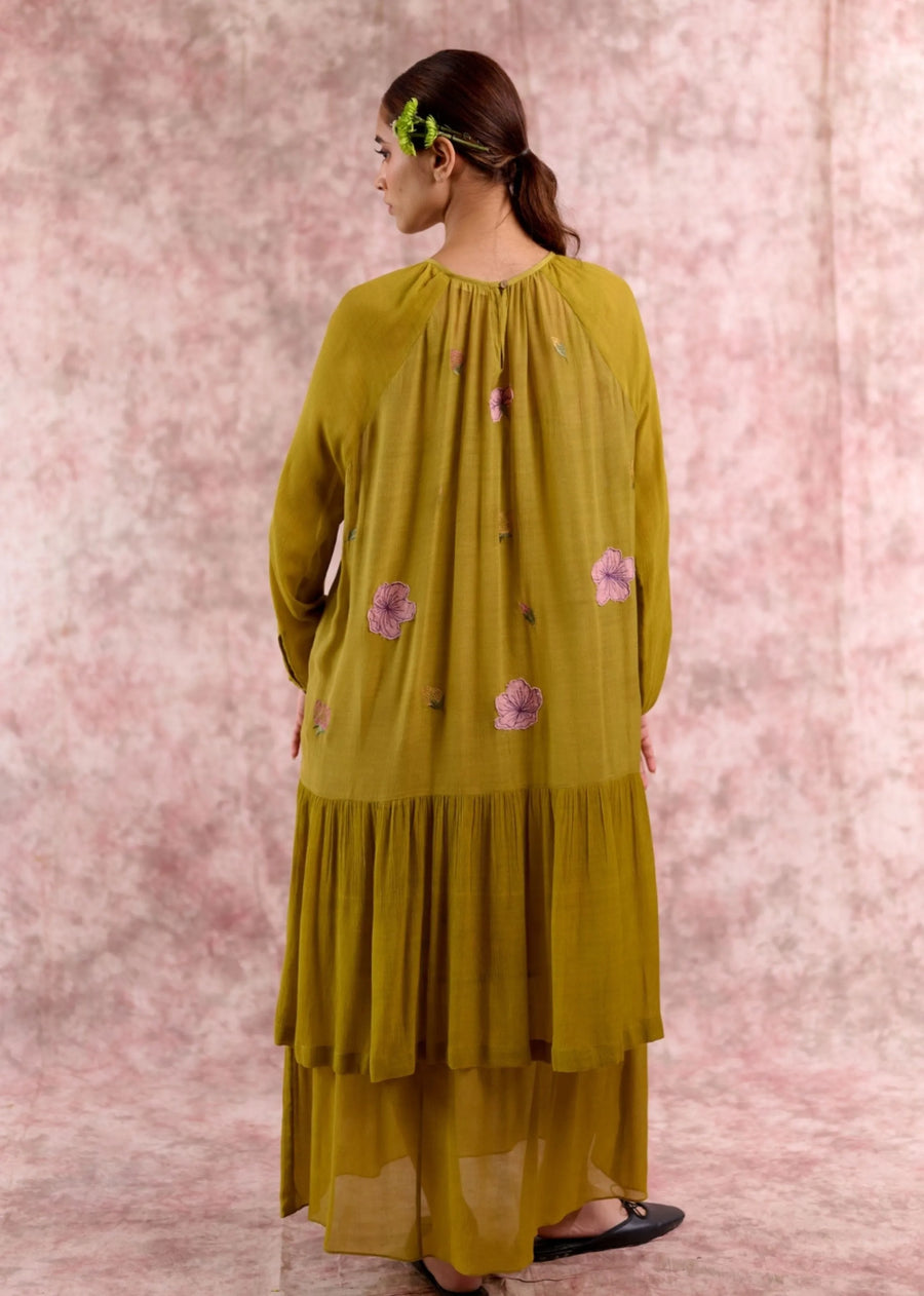 Twig Embroidered  Dress