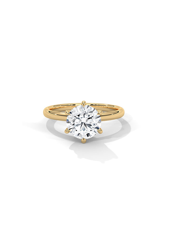 Product image of Yellow Gold, White Gold, Rose Gold 18K gold ring  with Ethically Lab Grown Diamonds Solitaire Ring-Cat0149, curated by Only Ethikal