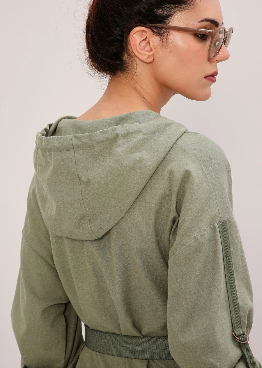 Capsule Edit Safari Pocket Hooded Dress