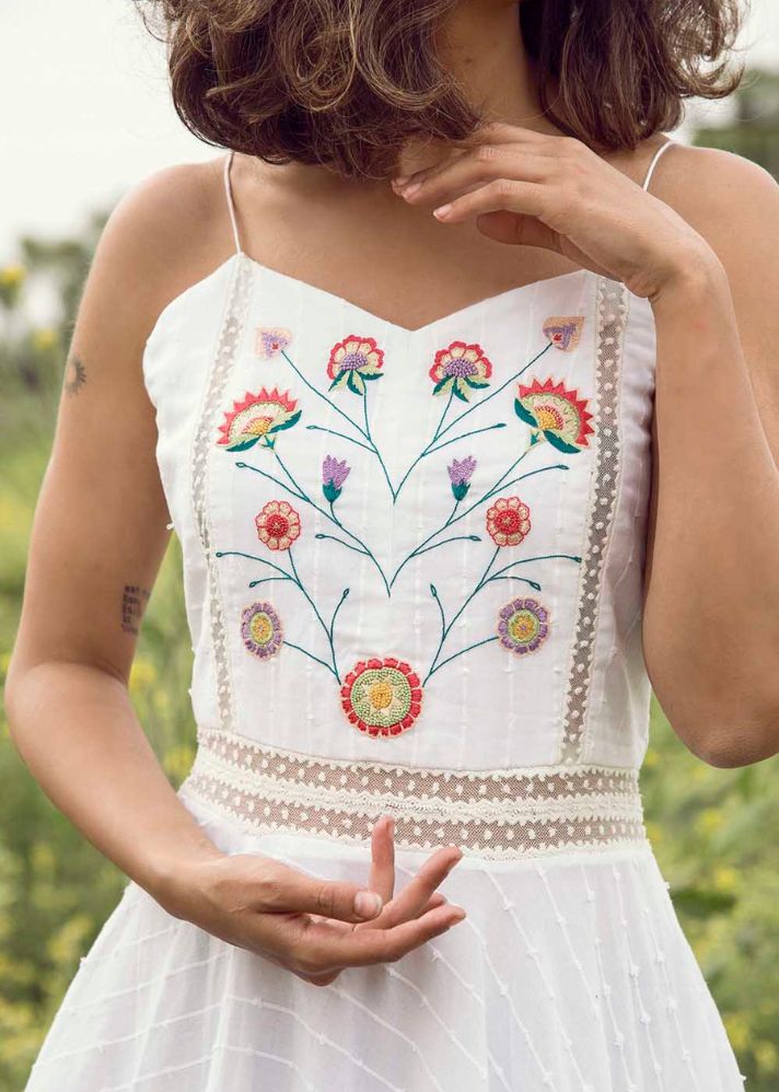 Soothing Wind Of Spring Dress In Cotton