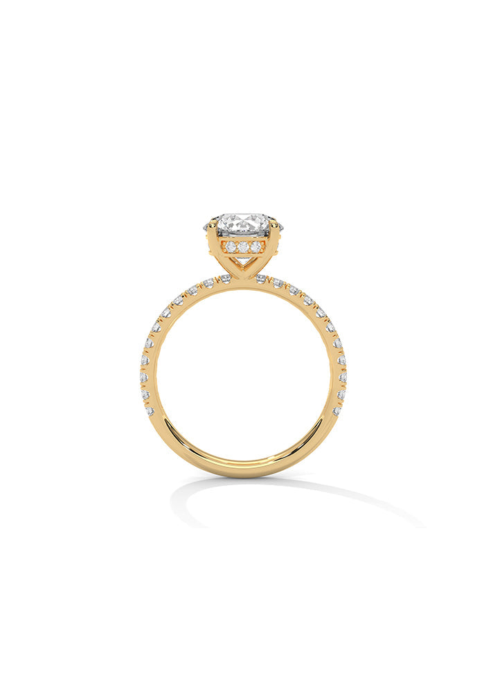 Solitaire Ring With 34 Diamonds-Cat0139