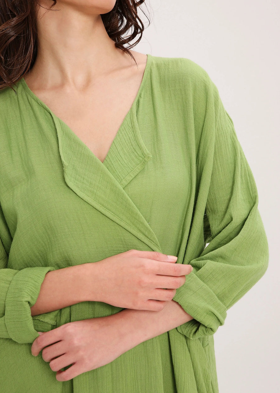 Coco Green Kaftan Tunic Set (2 Pcs)