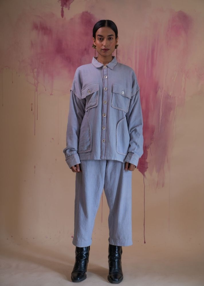 Phosphene Unisex Bomber- Grey