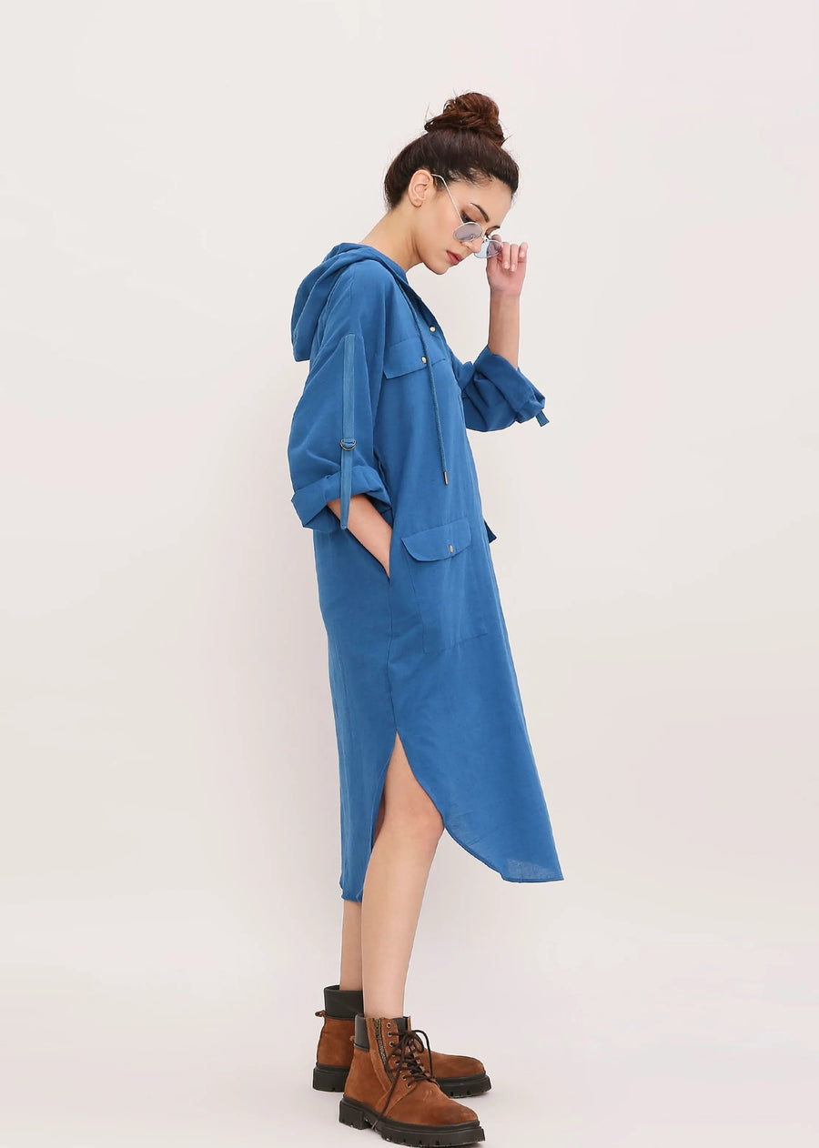 Capsule Edit Safari Pocket Hooded Dress