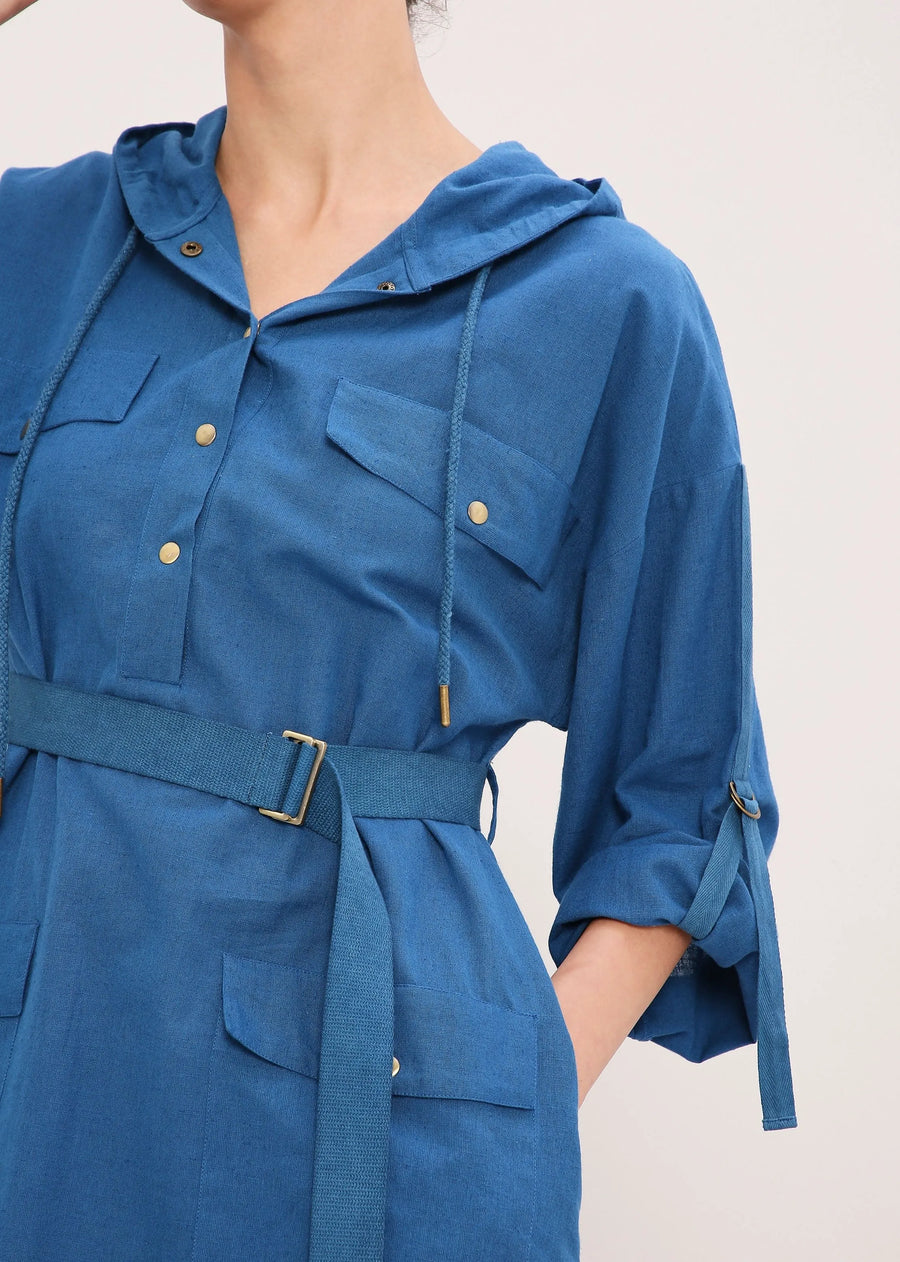 Capsule Edit Safari Pocket Hooded Dress