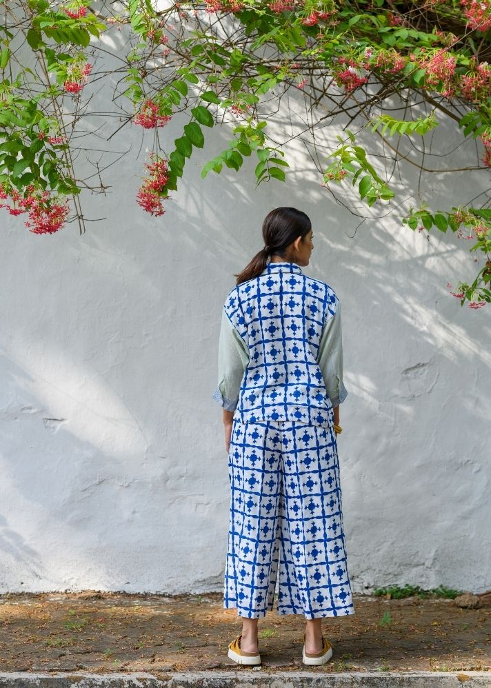 A Model Wearing Multicolor Pure Cotton Aurora Co-Ord, curated by Only Ethikal