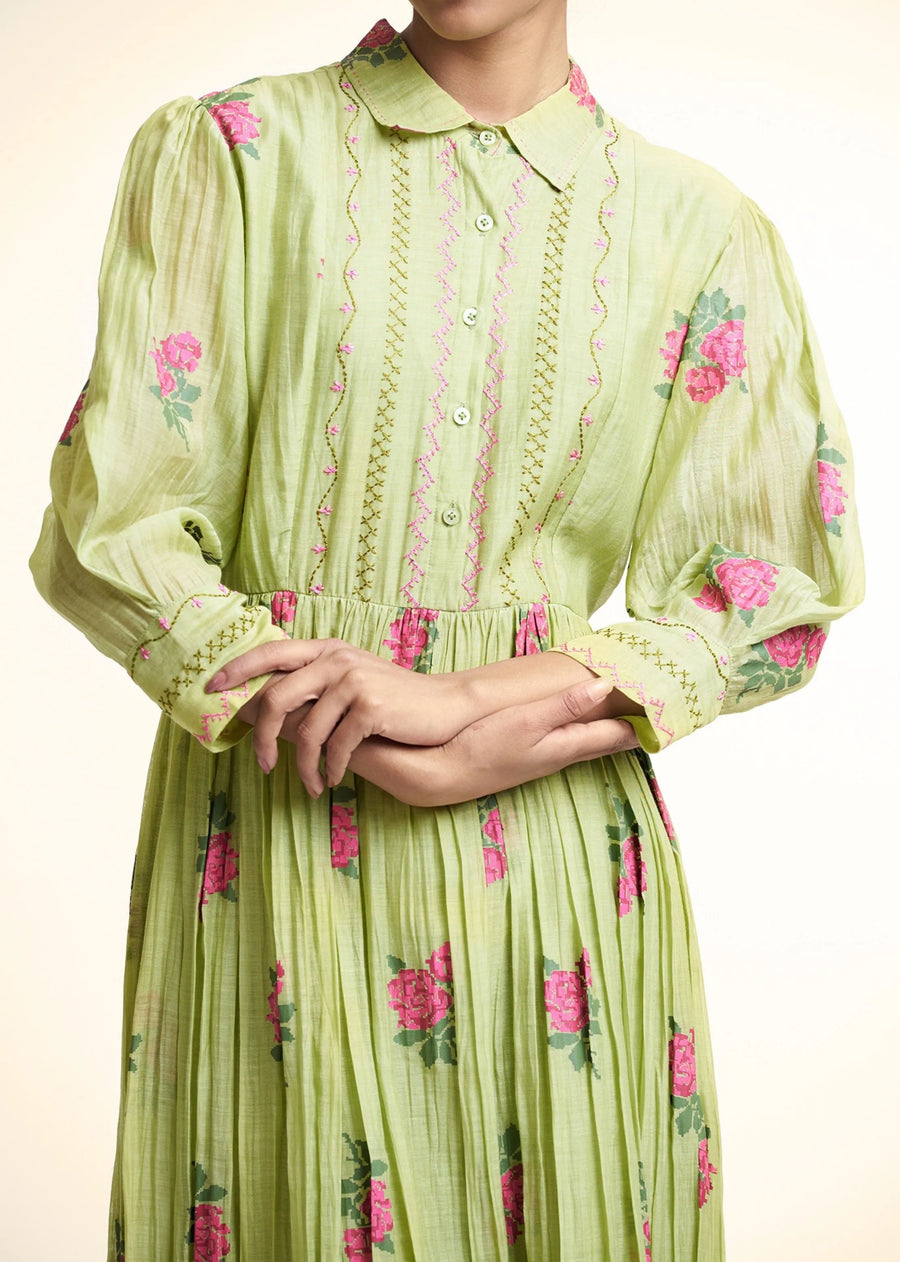 Leaf Green Blush Dress