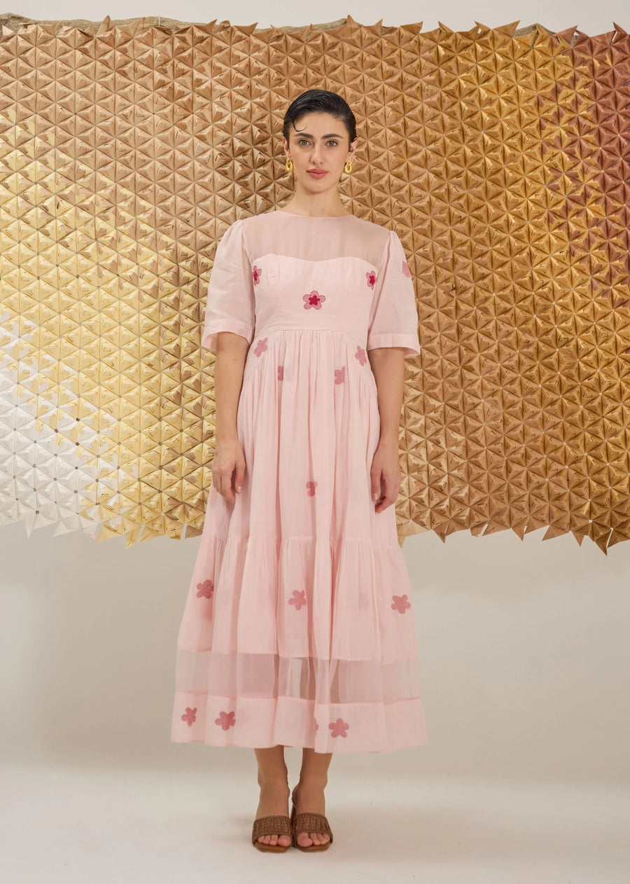 Pink Cherry Blossom Dress